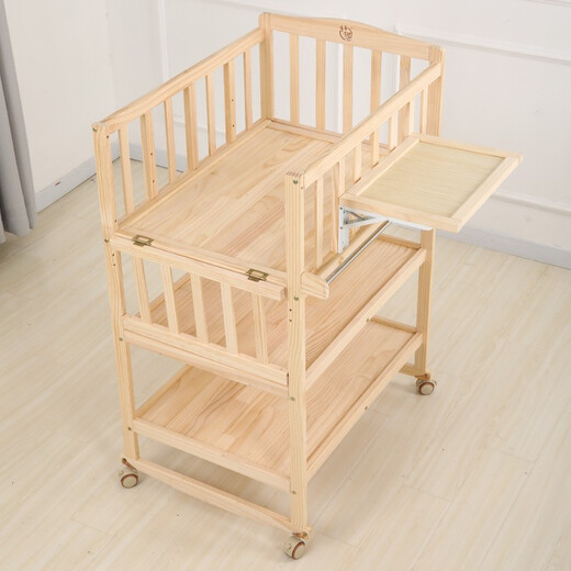 
Best Love Multifunctional Baby Diaper Table Baby BB Shaking Bed Solid Wood Newborn Clothes Fitting Touching Table Massage and Bath Care Table Can Shaking Diaper Table + Storage Box