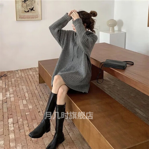 韦戒鲨鱼裤搭配上衣外出秋冬韩版2024新款连帽宽松中长款慵懒风下衣失 9716杏色 L
