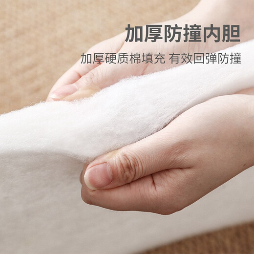 Belleburg crib bed fence baby children pure cotton bedding splicing bed surround soft bag anti-collision barrier cloth can be detached and washed four-sided circumference Happy Mickey [four-sided circumference + bed sheet] pure cotton model 110*64cm