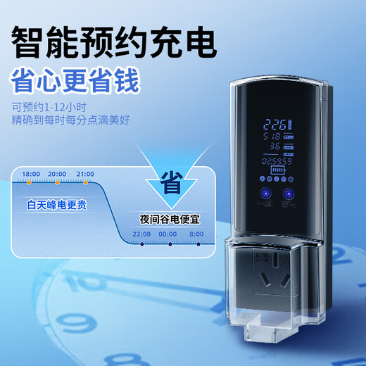 Bull Ground Bao Qirui Ice Cream Little Ant Charging Converter New Energy Household Grounding Wire-Free Socket Smart Model 30 Meters Scheduled Charging & Full Power Off & Temperature Monitoring & Statistics