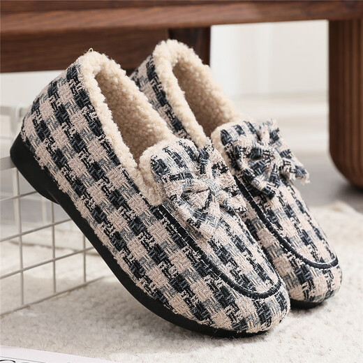 Jingrui Jingrui Wintersamt verdickte alte Peking-Stoffschuhe Winter-Baumwollschuhe Wollschuhe Einfuß warme Bohnenschuhe schwarz 866-171 38