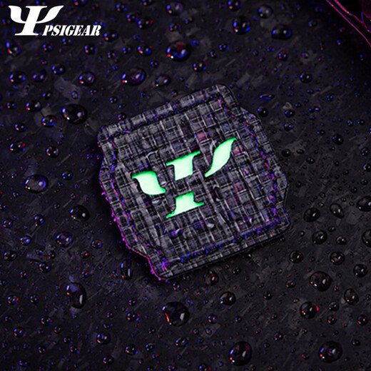 PSIGEAR Luminous Logo Velcro Bag Morale Badge Armband Laser Hollow Outdoor Luminous Velcro Poster