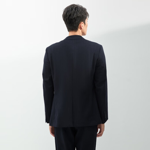 HLA Hailan Home Suit Men's Spring and Autumn 24 New Wool Comfort Suit Jacket Men HWXAW3W004A Navy Blue 08 175/96B 48B Recommended 137~148Jin [Jin equals 0.5 kg]