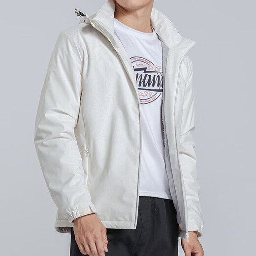 Holzspecker (Tucano) plus Samtintegrierte Jacke für Frauen und Männer im Freien im Freien im Freien und der Winter Mountaineering-Jacke warme weiche Schalen-Windbreaker 9930a-2 Ginkgo White-Men [Camouflage] XL