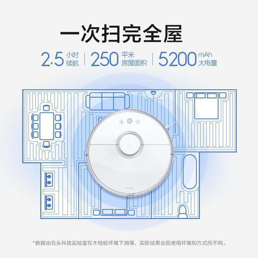 Stone (roborock) intelligent self-cleaning and sweeping robot, mopping and washing machine, household sweeping mopping machine, vacuum cleaner, wireless intelligent self-cleaning original second-hand 8 new and above S50 [sweep and mopping robot] 8 new