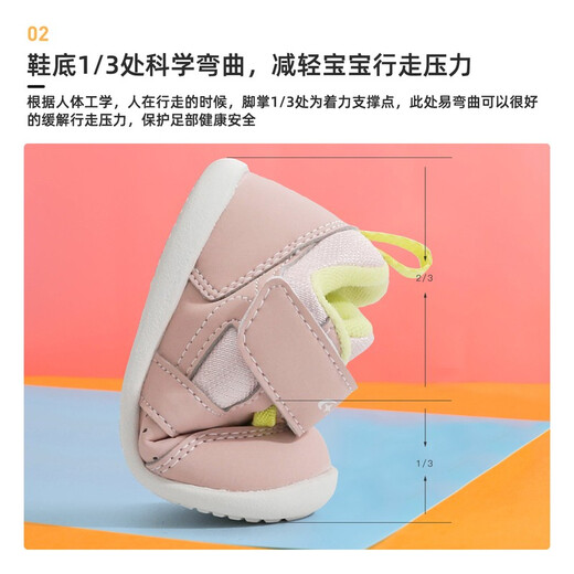 Yuexing children's shoes, children's toddler shoes, four-season functional shoes, boys' and toddlers' key shoes, toddler shoes, breathable girls' baby shoes, pink 19.5 (inner length 12cm, suitable for feet 11.5cm long)