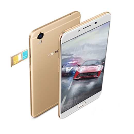 OPPO R9 Android Smart Photography Mobiltelefon, Second-Hand-Mobiltelefon, Dual-Slot-Backup-Computer, 4G, Schwarz, 4 GB+64 GB, 90% neu
