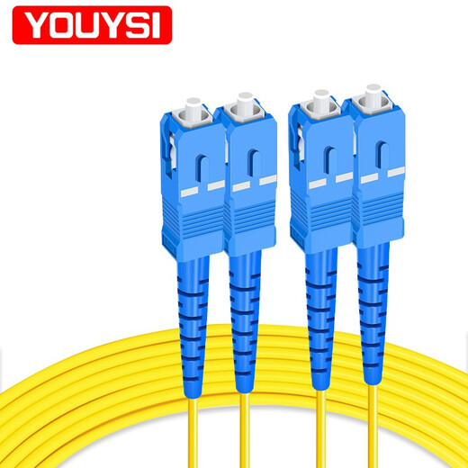 YOUYSI fiber jumper single-mode dual-core telecommunications grade SC-SC fiber jumper 3 meters single-mode dual-core SC-SC 3 meters