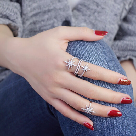 APM MONACO Ring 925 Silver Ring Brand new original imported Send your girlfriend to your wife A17080OX 54mm