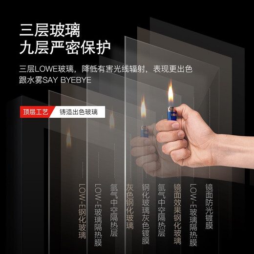 Xinchao (SICAO) red wine cabinet, constant temperature and humidity wine cabinet, home recessable wine cabinet, first-class energy efficiency, frequency conversion, tea storage, wine cabinet, refrigerator, 400 series 400H-constant temperature and humidity frequency conversion thin section 86 bottles