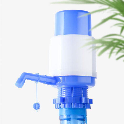 Baidilai hand-operated water pump barreled pure water barrel manual water pump water dispenser household barreled water pressure equipment blue and white upgraded model with water stop valve