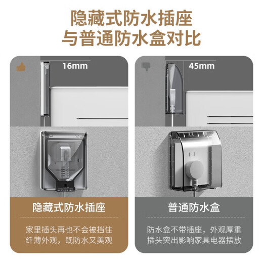 国际电工开关插座86型嵌入式插座冰箱内嵌式插座隐藏式插座 五孔10A【白色】 