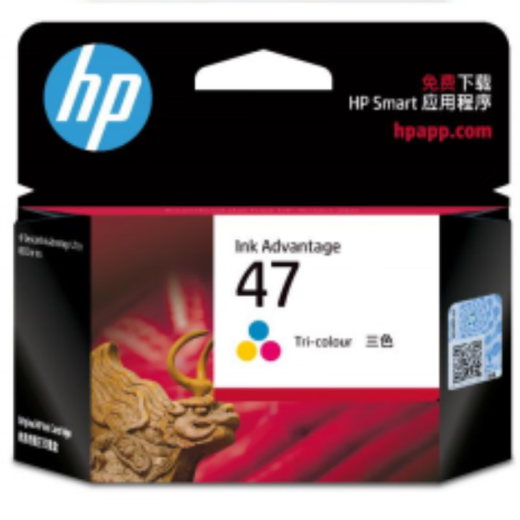 惠普（HP）原装36/47墨盒黑色彩色适用于1285/1286/2388/1289/2385/2386打印机 47墨盒彩色单只（约700页）
