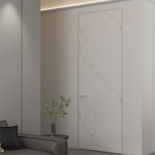 Aoduo aluminum wooden door modern fashion minimalist silent interior door room door bedroom door book series / set Yueying C version