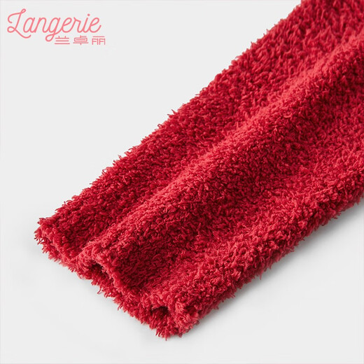 Lanzhuoli Couple's Clothing New Year's Ben Ming Nian Red Home Clothes Year of the Dragon Suit Up and Down Suit Pajamas for Men and Women New Style Women Cinnabar Red Men's XL (180) Men's