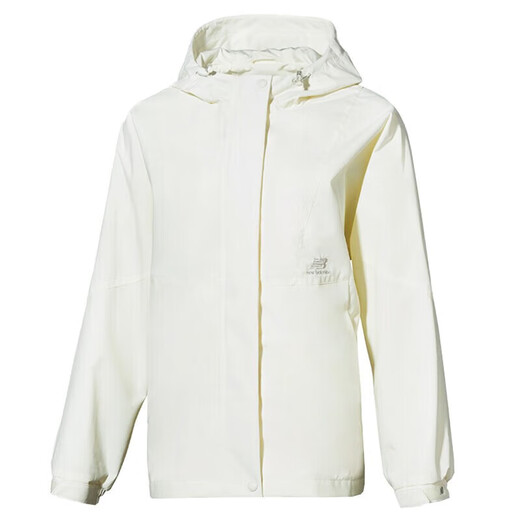 New Balancenb Women's Women's 2025 Spress Sports Casual Wear Fashion Trend Комфортная ветрозащитная универсальная куртка с капюшоном 5AD12142IV/молоко белое/куртка с капюшоном L