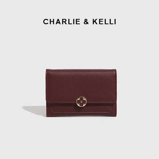 CHARLIE / KELLI brand CK light luxury bag women 2025 new women's short zipper coin wallet simple and compact card bag green