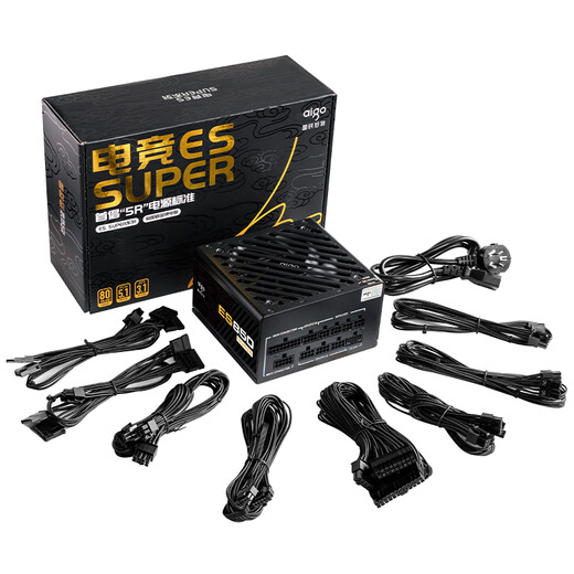 Patriot Esports ES750W/850W SUPER Goldmedaille, Vollmodul, Desktop-Computer-Host-Netzteil, japanischer Kondensator, ATX3.1, geprägtes Kabel, ES850W SUPER Goldmedaille, Vollmodul, ATX3.1