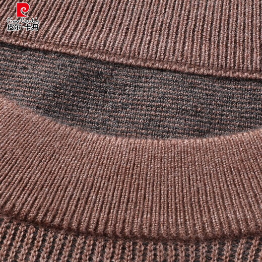 Pierre Cardin Automne et hiver Nouveau pull à manches courtes pour hommes Sweater mince à manches minces minces minces à manches à manches à manches à manches à manches à manches à manches à manches couches noires 81526 XL 175145-160Jin [Jin est égal à 0,5 kg]