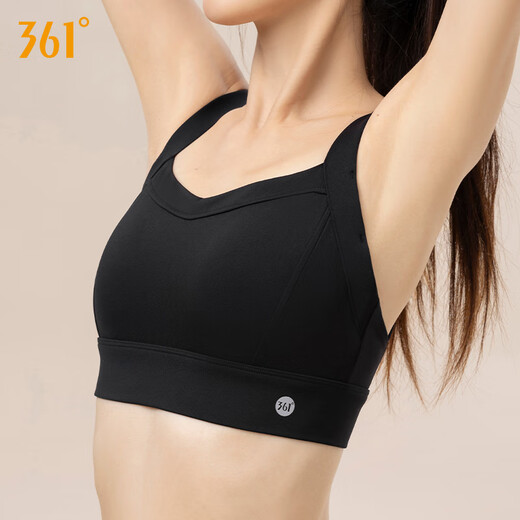 361 ropa interior deportiva para mujeres a prueba de amortiguación y caída de yoga con traje de yoga de alta intensidad belleza de belleza de sujetador de sujetador de sujetador negro (693) l