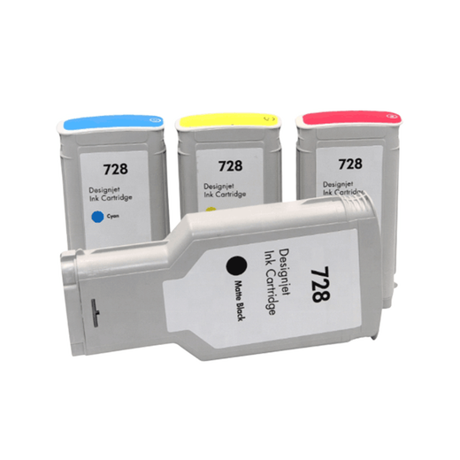 Mengxiang is suitable for HP HP728 ink cartridge HP Designjet T830 T730 plotter ink cartridge Wide printer ink 728 ink cartridge 300ml [1 black, blue, red and yellow each]