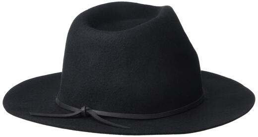 BRIXTON Men's Cotton Sun Hat Classic Federation Hat All-Season Outdoor Leisure Black Large