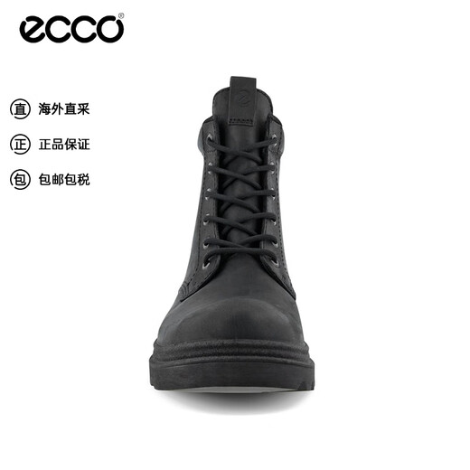 爱步（ECCO）男士工装靴马丁靴男靴 214714  02001黑色 41 