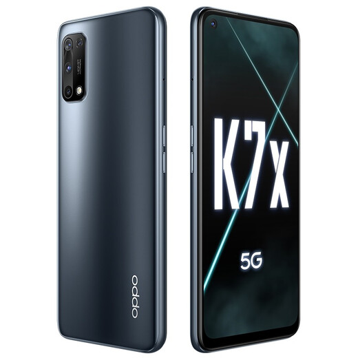 OPPO K7x Dimensity 720 second-hand mobile phone Android 48 million quad camera 90Hz e-sports screen student dual-mode 5G full network communication 95% new black mirror 8GB+128GB
