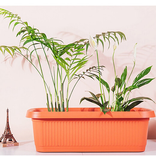 Bloomlife Long Flower Pot 550 Brick Red 30L Vegetable Pot 17081