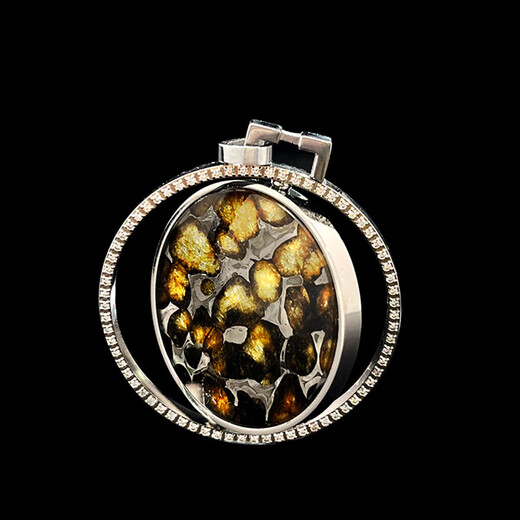 DRJEFUN natural olive meteorite genuine Tiantie pendant Sericho girls and boys niche light luxury jewelry gifts specially shot