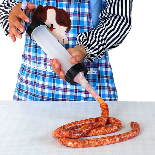 Mi Bangshou Sausage Filling Machine Home Sausage Making Canned Sausage Tool Hand Push Sausage Machine Grilled Sausage Manual Meat Squeezing Gun Large - Manual Model with Large, Medium and Small Three Heads