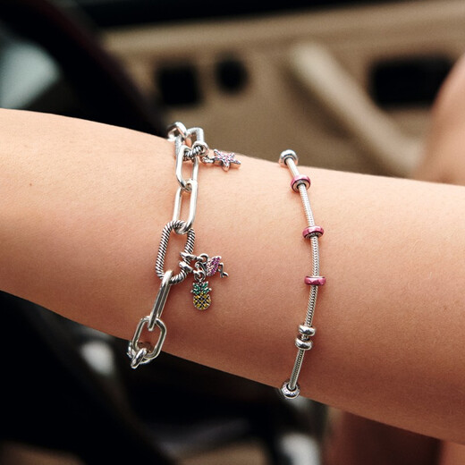 PANDORA (PANDORA) my pink fixed beads fashion jewelry accessories diy beads birthday gift for girlfriend pink fixed clip one size