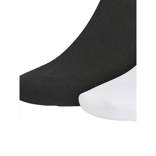阿迪达斯（adidas）男袜女袜2024夏季新款简约运动休闲中筒袜JC9272 黑/白/中麻灰|JC9272 S