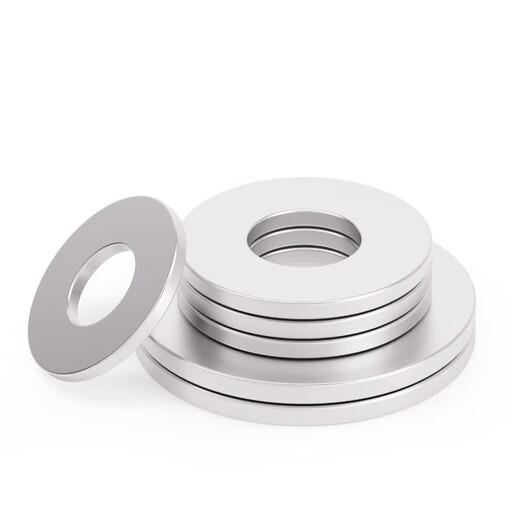 Jinchao aluminum gasket aluminum alloy flat pad aluminum gasket M4M5M6M8M10M12M14 M12*24*2.5 (5 pieces)