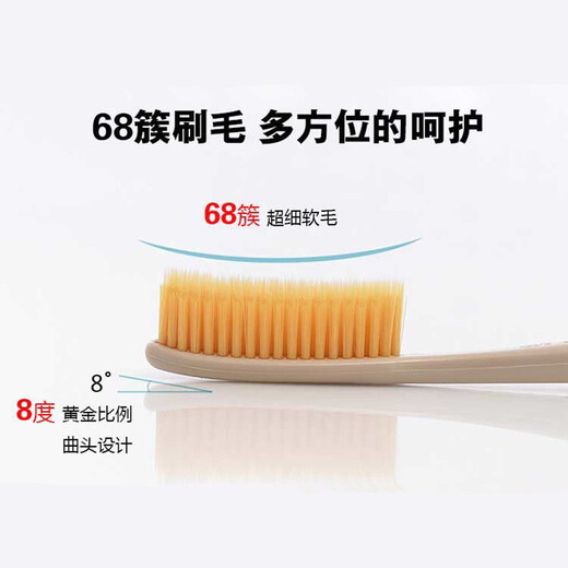 王打韩国王打688大头软毛牙刷 白博士成人中硬毛纳米专用清洁原装进口 王打金4支 买3+1 软毛(柔软舒适) 4支