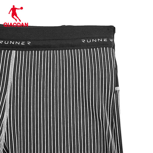 Jordan Feiying sweatpants men's running pants men's breathable elastic quick-drying track and field marathon compression tight semi-elastic pants black/shark gray/Jordan white L