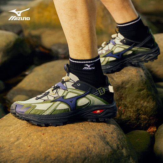 
Mizuno (MIZUNO) outdoor cross-country ridge shoes West Lake Running Mountain Race breathable sandals RACER TRAIL SE one-foot casual shoes 01/bee white/dark olive green/black 42 (270mm)