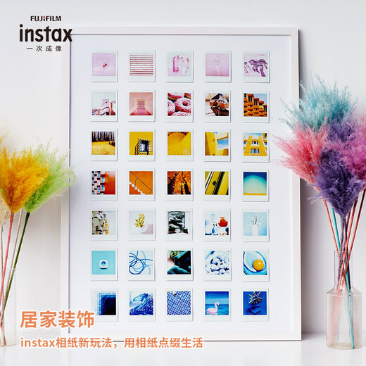 INSTAX Fuji instax polaroid square photo paper white marble single package 10 sheets