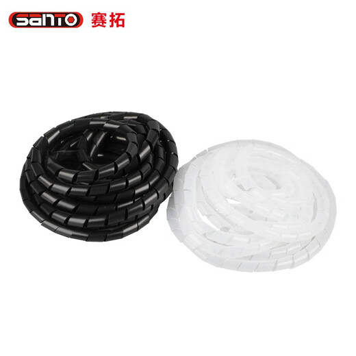 Santo (Santo) Drahtverpackungsrohr Drahtdrahtschlauch Drahtscheibe Hülle Drahtverpackungsvorrichtung Drahtverpackungsvorrichtung fester Drahtclip [7024] Weißer Durchmesser 8 mm Länge 10 Meter