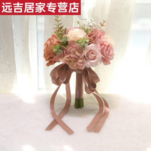 手捧花新娘结婚韩式婚礼花球婚纱照捧花假花伴娘拍照道具花束仿真 主图款
