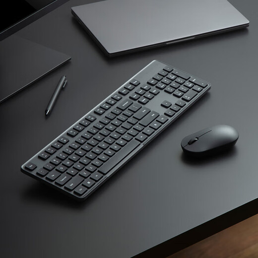 Xiaomi (MI) Wireless Keyboard and Mouse Set 2 Thin and Portable Full-size 104 Keyboard and Mouse Set 2.4G Wireless Transmission Computer Laptop Keyboard and Mouse Office Set Xiaomi Wireless Keyboard and Mouse Set 2 Matte Matte