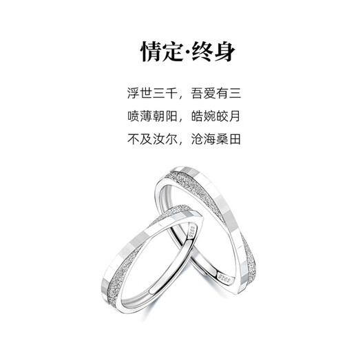 MZMZ Couple Platinum Ring PT950 Platinum Pair of Rings Requesting Engagement Ring Valentine's Day Birthday Gift for Girlfriend or Wife Light Luxury Style - Live Pair of Rings Local Warehouse/Next Day Delivery