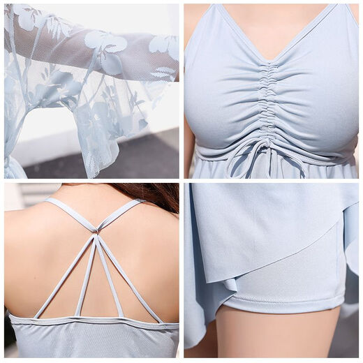 Liu Chaobu großer Badeanzug für Frauen mit Bauch 200 Jin [Jin ist gleich 0,5 kg] Drei-teiliger Satz konservativer Fleischabdeckungen, damit Sie schlanke INS-Stil 829-Dahong 2xl aussehen lassen (empfohlen 120-135 Jin [Jin gleich 0,5 kg]))