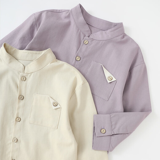 Bali Piggy Boy Shirt Cute Cartoon Top Spring and Autumn Pure Cotton Shirt Infant Clothes Autumn Egg Yolk 130 cm