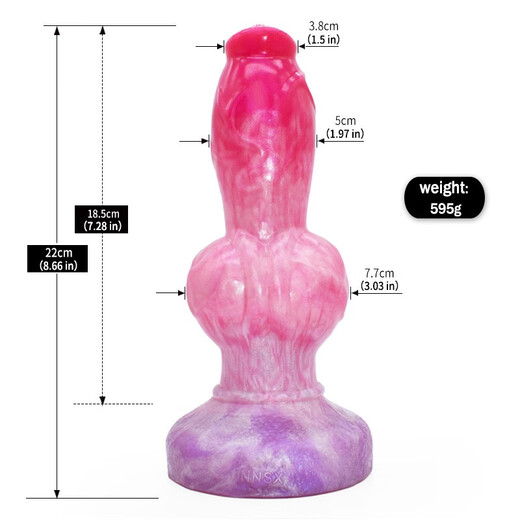 仿真动物异形狼狗异形动物狗荫茎变态女性自慰插入式高潮液态硅胶仿真粗大假阳具女用自慰器sm高潮成人 N5009
