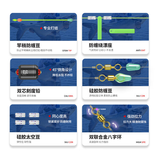 JIADIAONI Fumo Collection Line Set Fishing Line Set Taiwan Fishing Complete Set Tied Main Line Line Set Product Line Set Set Fishing Gear Supplies 5.4m Collection Line Set No. 4