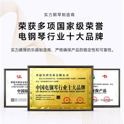贝琪（Betsy）B321牛奶白电钢琴实木重锤88键成人家用钢琴专业考级初学电子钢琴 演奏级-B321音响款-牛奶白粉键