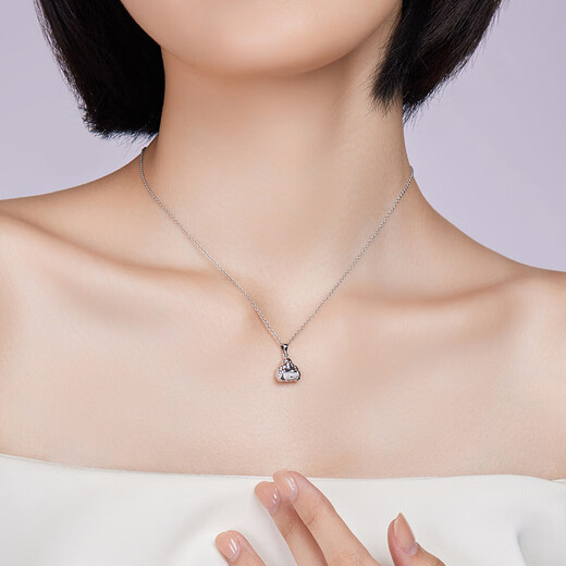 Liuguifu jewelry platinum pendant Maitreya Buddha pt950 platinum pendant pendant pendant birthday gift necklace 1.35g