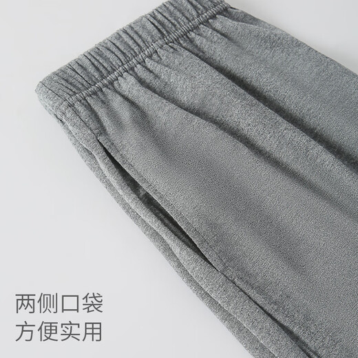 Langsha pajama pants men's pure cotton antibacterial spring and autumn trousers middle-aged and young people loose large size cotton casual can be worn outside men's home pants
