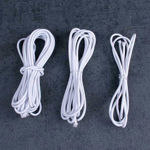 Elastic rope rubber band diameter 234mm 346 cents BJD doll ball joint white 2mm 1/6 baby 3 meters long